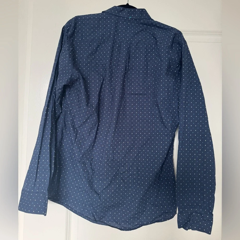 Blue Comma Button-Up Shirt - Picture 4 of 6
